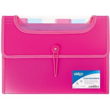 TECZKA PP STRIGO A4 6 PRZEKŁADEK RÓŻOWA