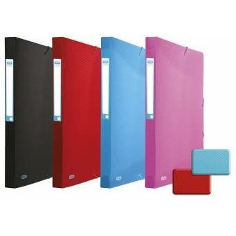 Teczka PP z gumką Oxford Urban A4+/25mm czarna