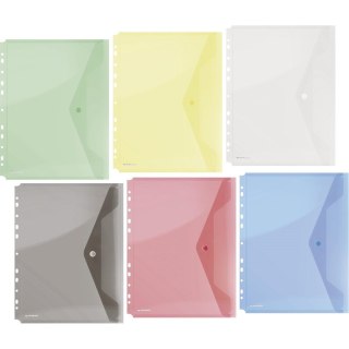 Teczka kopertowa wpinana Donau A4 transparentna