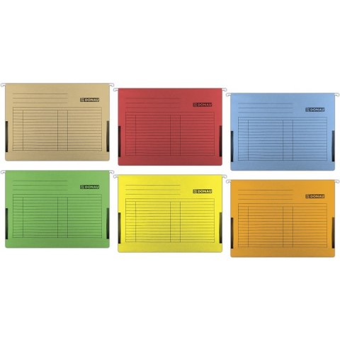 Teczka zawieszana Donau A4 (z bokami) pomarańczowa