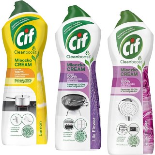 Mleczko do czyszczenia Cif Cleanboost 780g Lila