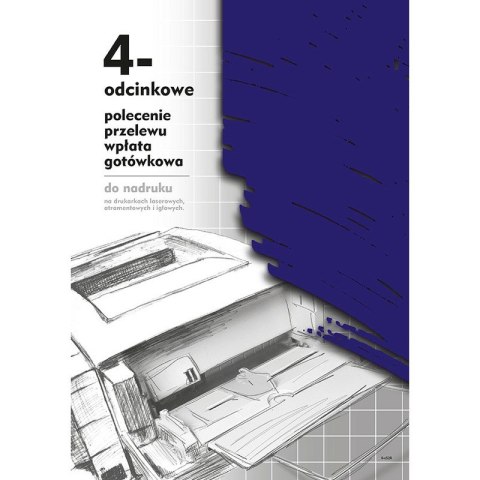 POLECENIE PRZELEWU/WPŁATA GOTÓWKOWA A4 4-ODCINKI (OFFSET)